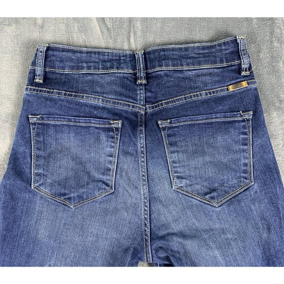 KanCan Skinny Blue Jeans Women's Size 3/25 Button Fly High Rise Measures 26x25 - Picture 5 of 11